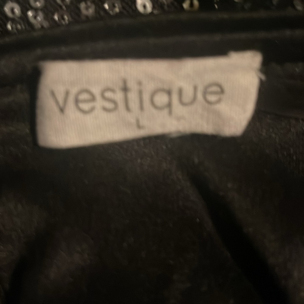 Vestique Gray Sequin Maxi Pencil Skirting - Picture 5 of 6